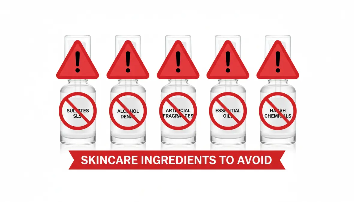 Ingredienti irritanti da evitare nei detergenti per pelle sensibile e reattiva